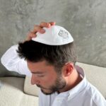 כיפה גמס לבן