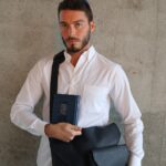 סט כיסויים פרימיום עור כחול
