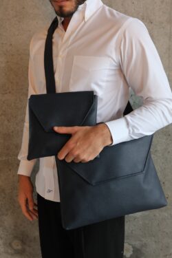 ⁦סט כיסויים פרימיום עור כחול⁩ – תמונה ⁦3⁩