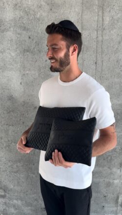 סט כיסויים קלאסי שחור