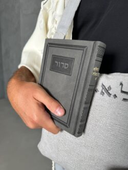 ⁦מארז פרימיום אריג קטיפתי חלק בגוון אפרפר⁩ – תמונה ⁦4⁩