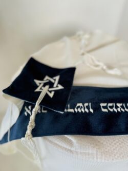 ⁦טלית מהודרת דגם ג׳נובה כחול⁩ – תמונה ⁦5⁩