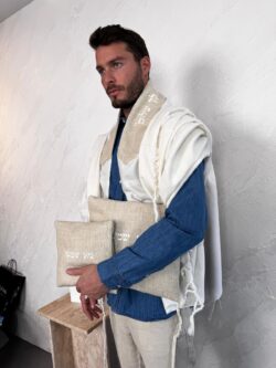⁦טלית PREMIUM דגם קלואה⁩ – תמונה ⁦2⁩