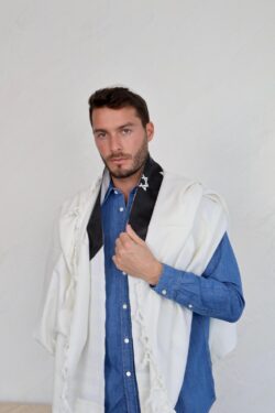 ⁦טלית PREMIUM במראה ז׳מש⁩ – תמונה ⁦2⁩