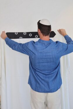 ⁦טלית PREMIUM במראה ז׳מש⁩ – תמונה ⁦4⁩
