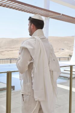 ⁦טלית PREMIUM | אבן⁩ – תמונה ⁦3⁩