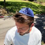 כיפה האש שלי-קטיפה כחולה