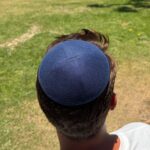 כיפה פשתן כחול