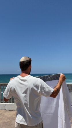 ⁦טלית דגם BLUE LINE⁩ – תמונה ⁦5⁩